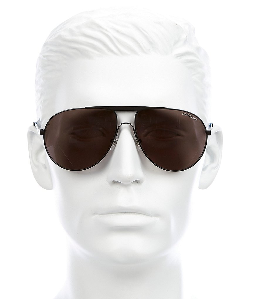 Montblanc Men's Aviator 61mm Sunglasses