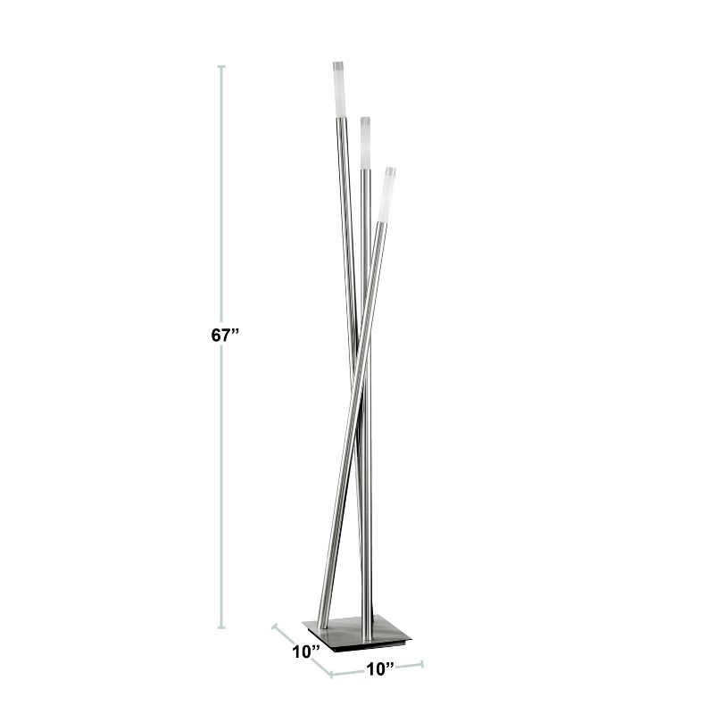Metal Icicle Contemporary Table Lamp Gold (Includes LED Light Bulb) - LumiSource