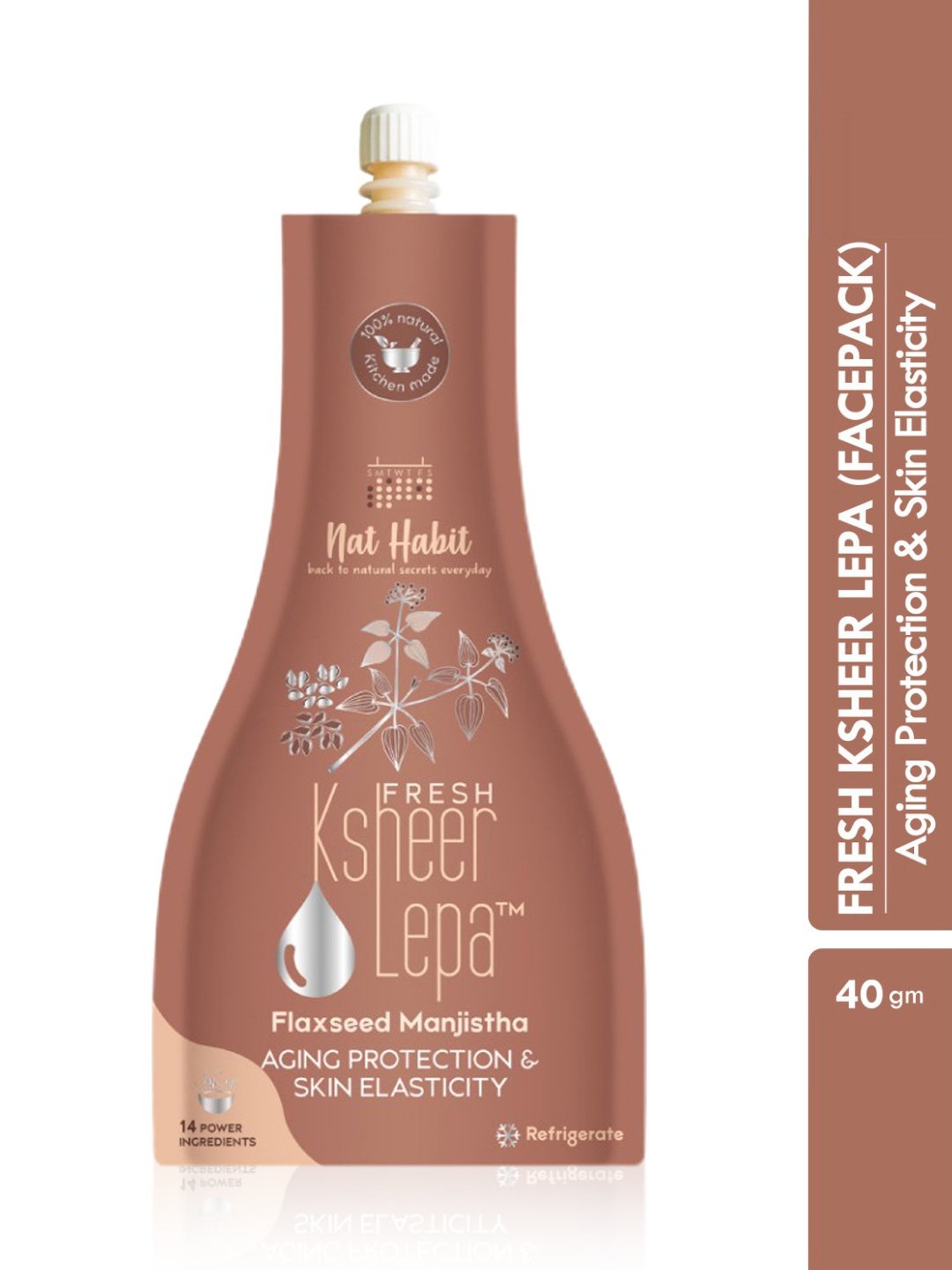 Nat Habit Fresh Flaxseed Manjistha Lepa - 40 gm