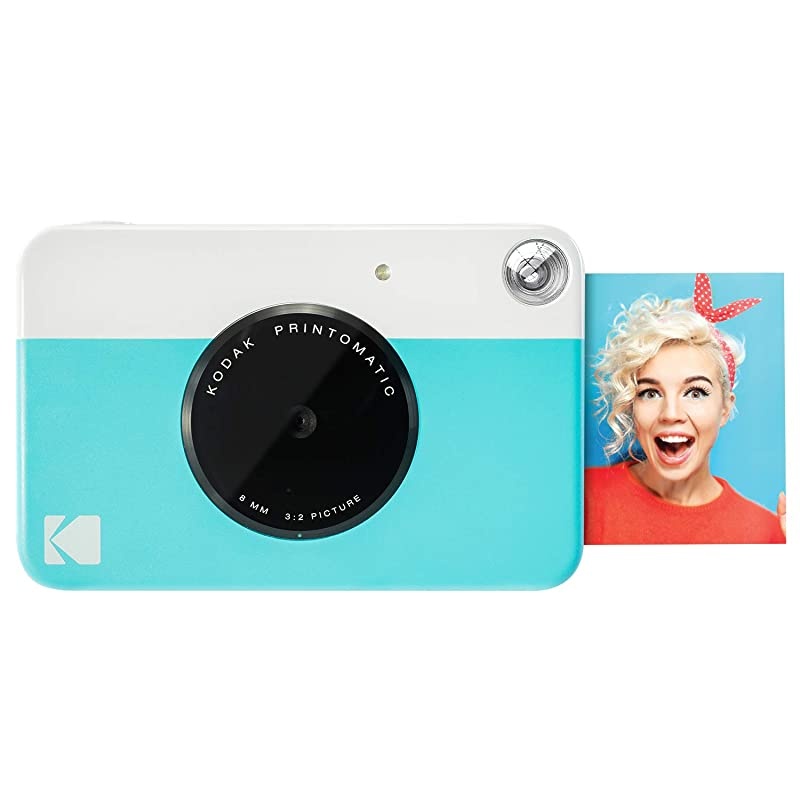 KODAK Printomatic Digital Instant Print Camera - Full Color Prints On  2x3" Sticky-Backed Photo Paper (Blue) Print Memories Instantly