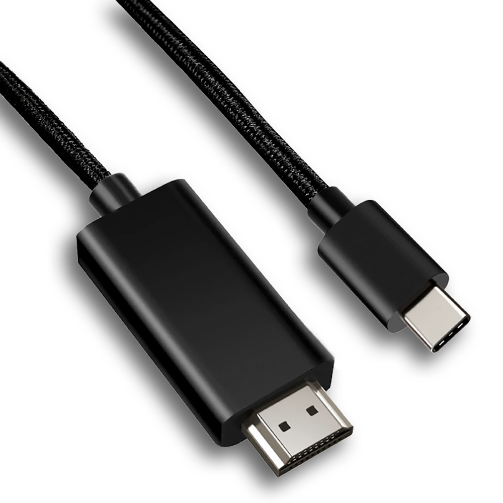 SatelliteSale USB Type C (Thunderbolt 3 Compatible) to HDMI Converter 3 Feet