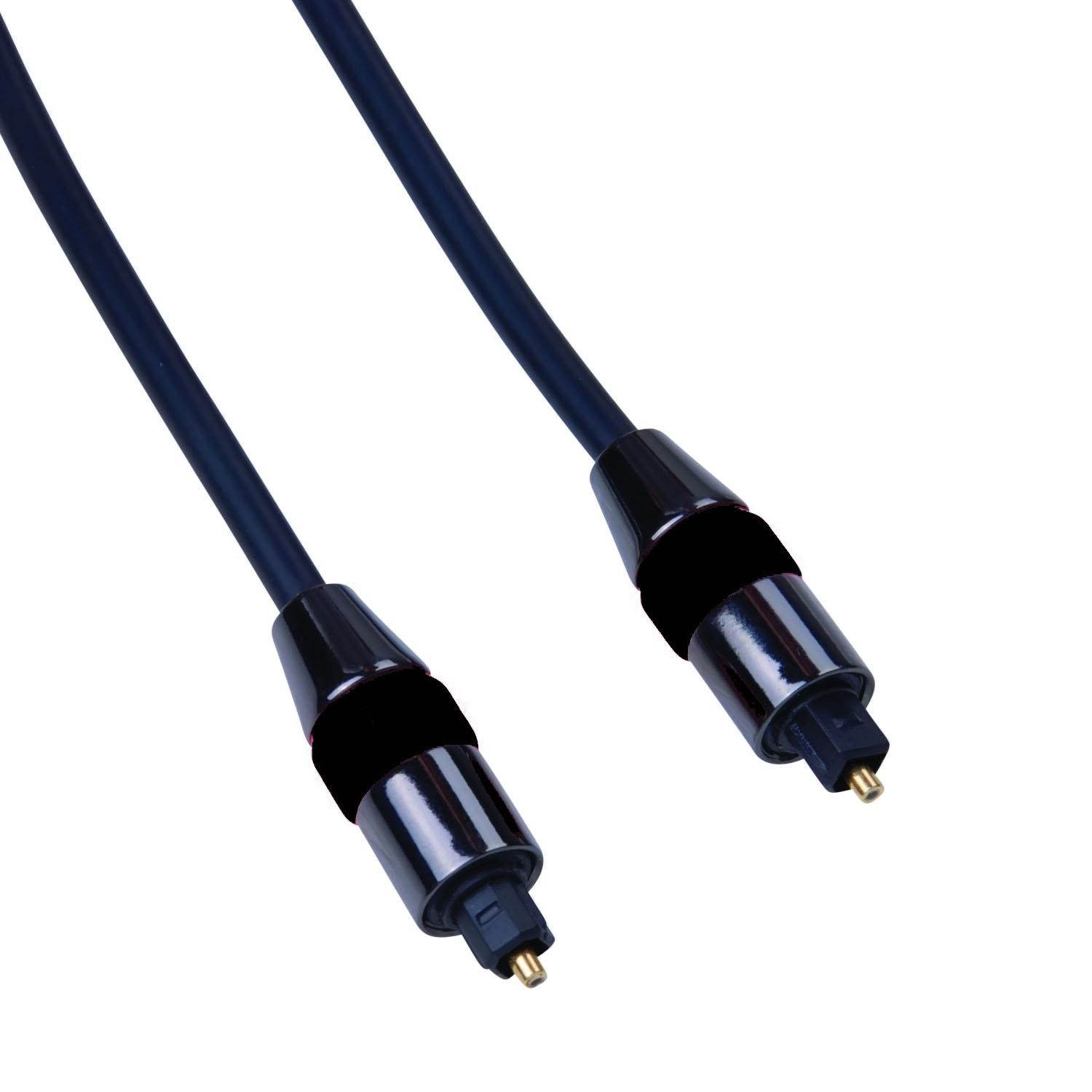 Cable  Premium Grade Digital Audio Toslink Fiber Optic Cable 5mm, 25 foot