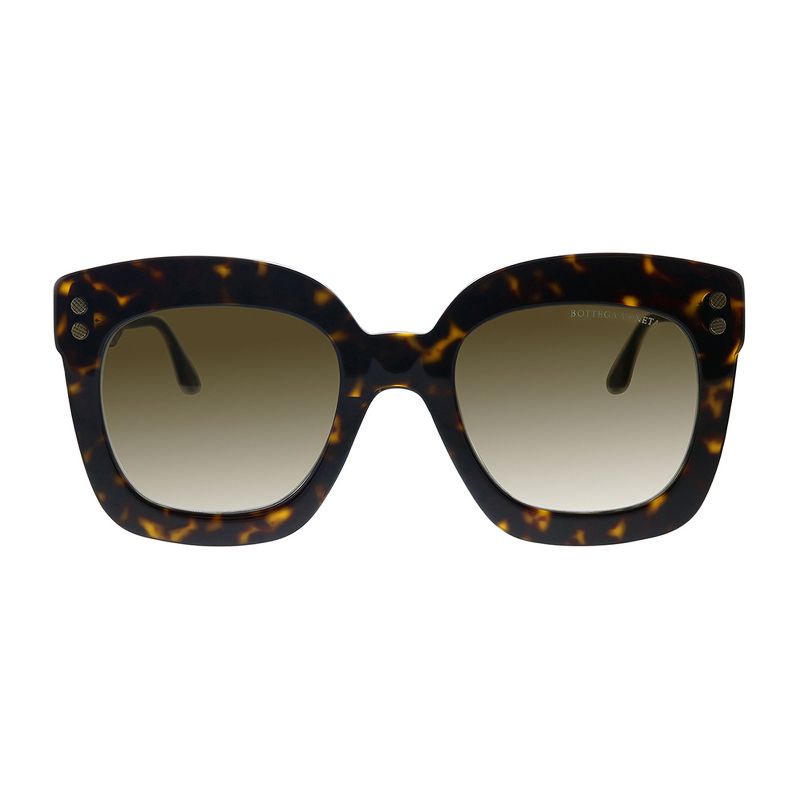 Bottega Veneta BV 0238S 002 Womens Square Sunglasses Havana 51mm