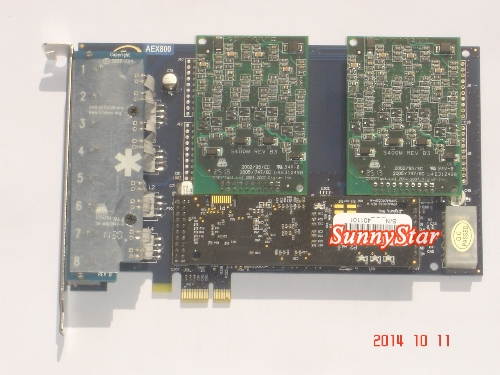 AEX800P AEX800 with VPMADT032 echo cancellation module and 8FXS