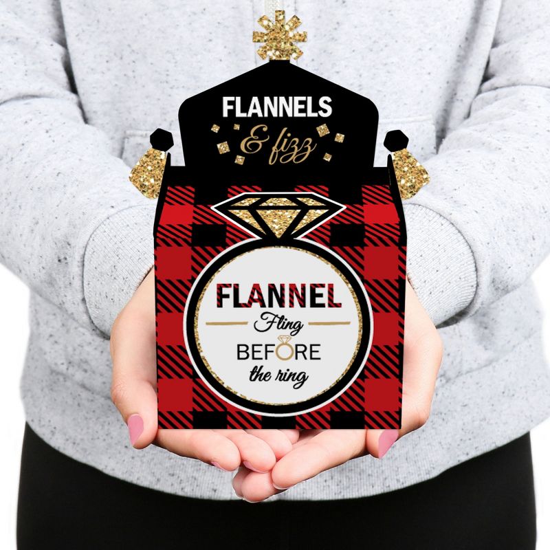 Big Dot of Happiness Pizza Party Time - Square Favor Gift Boxes - Baby Shower or Birthday Party Bow Boxes - Set of 12