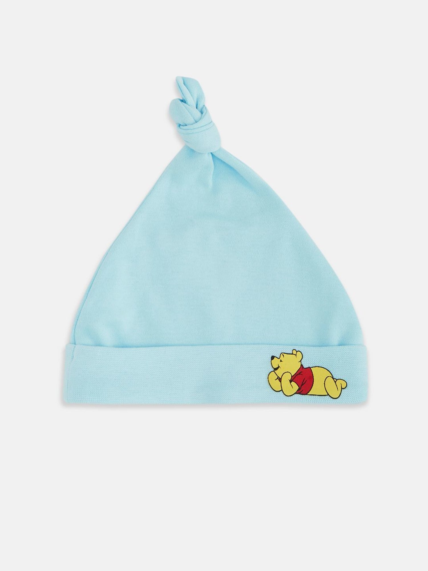 Pantaloons Baby Sky Blue & White Printed Cap (Pack Of 2)