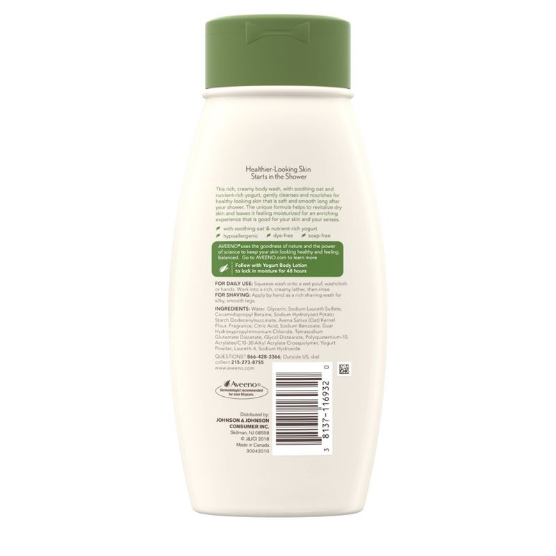 Aveeno Daily Moisturizing Yogurt Body Wash with Apricot- 18 fl oz