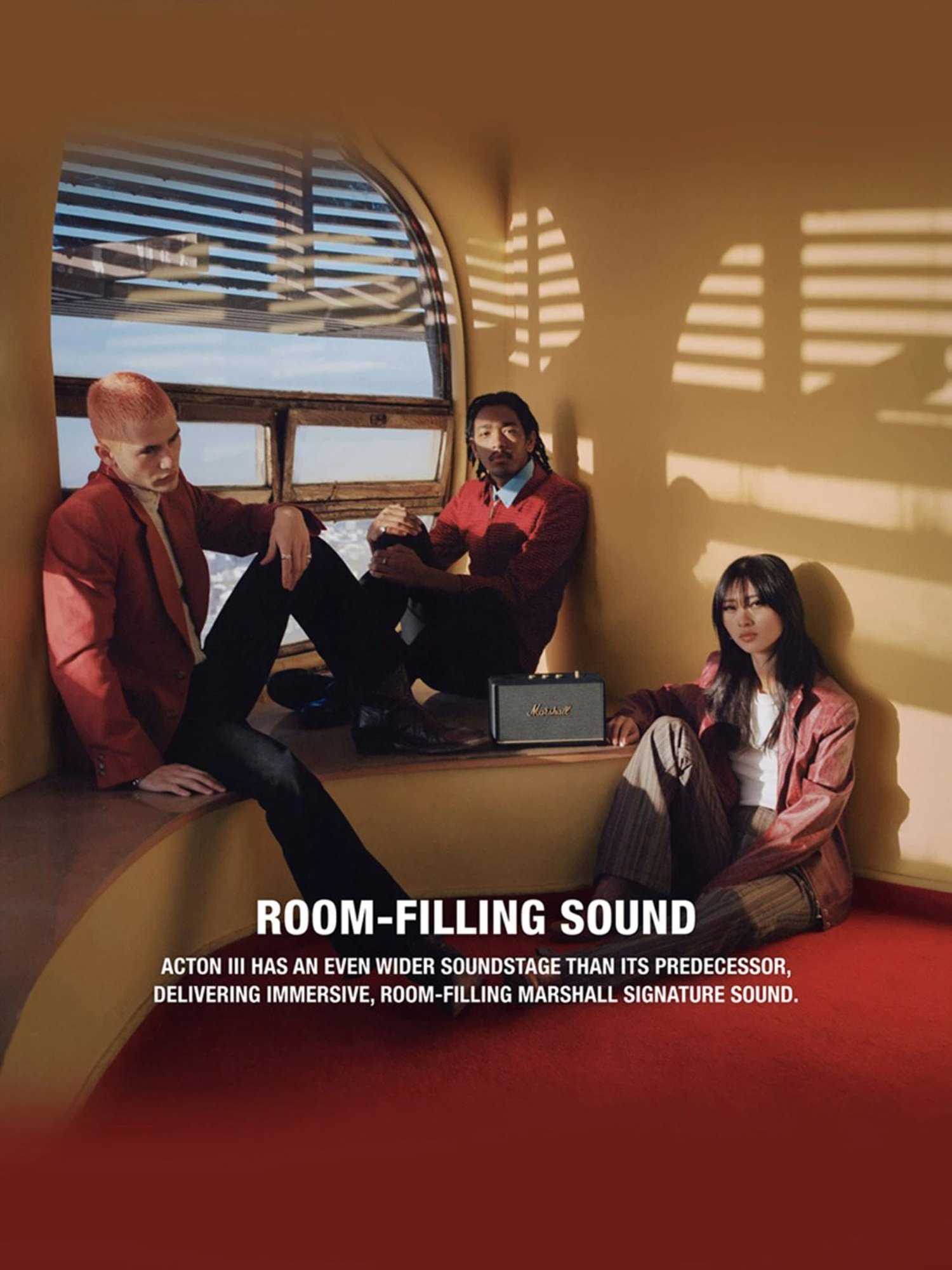 Marshall Acton III Bluetooth Home Speaker (Black)