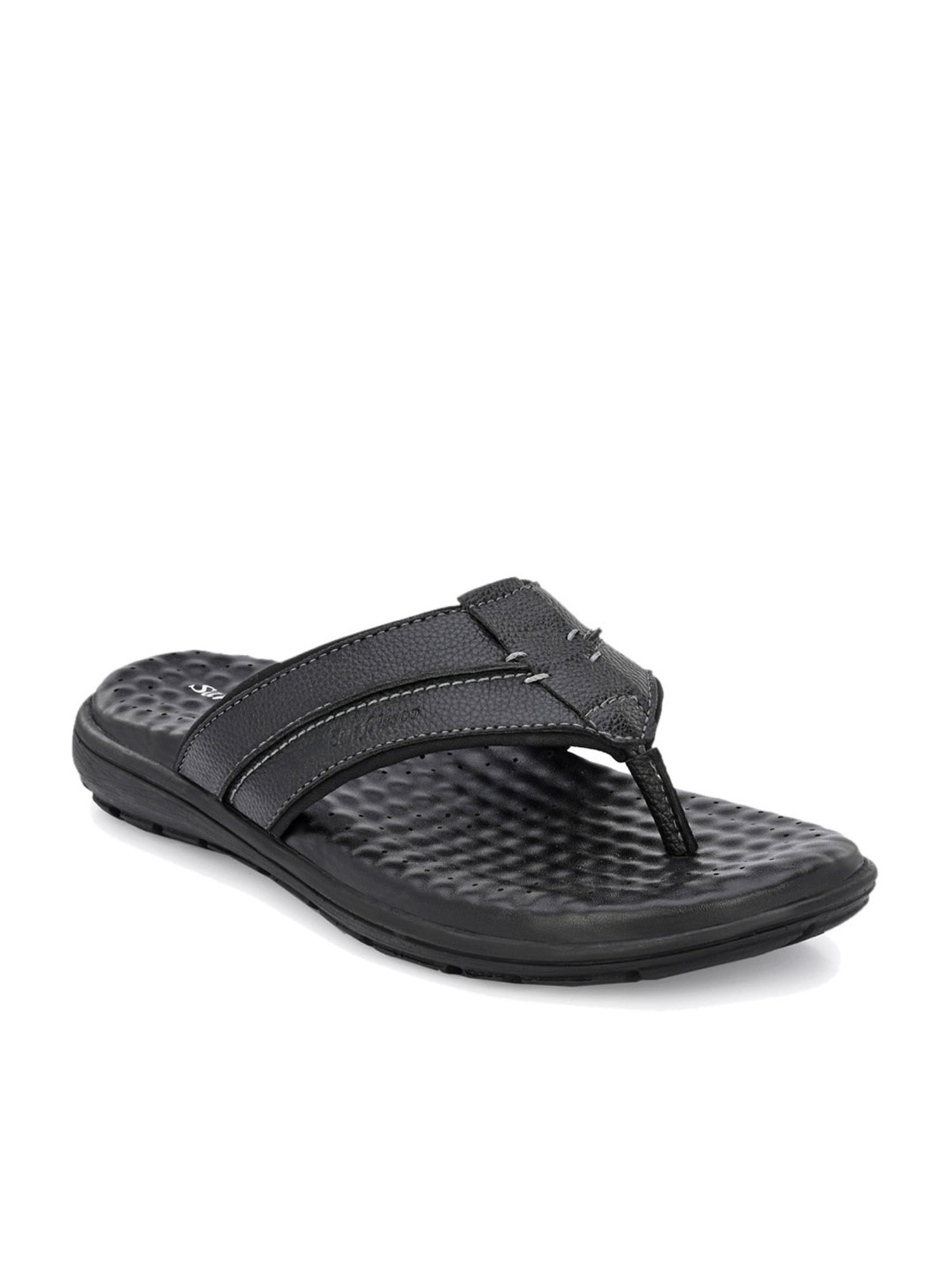 San Frissco Men's Black Thong Sandals