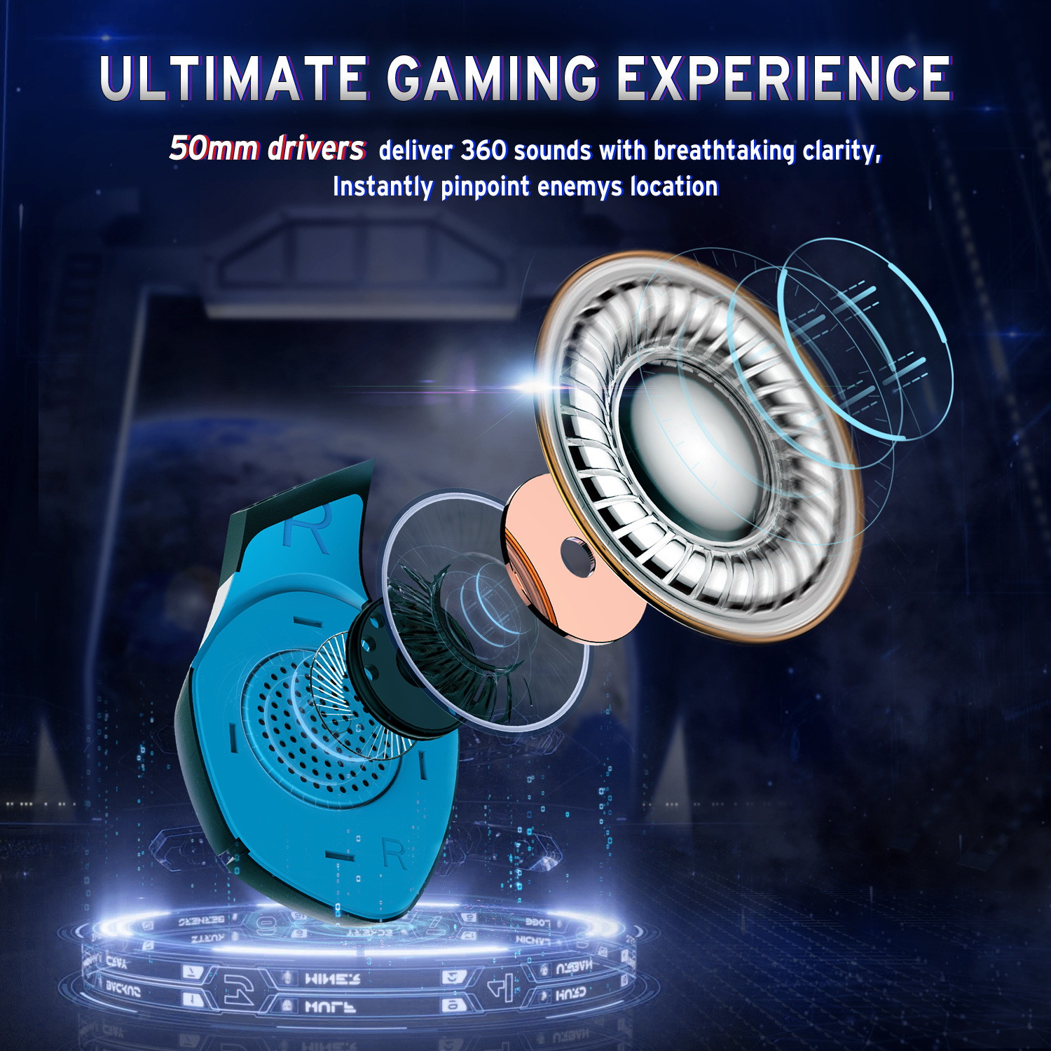 Gaming Headset - Over Ear Gaming Headphone with Microphone, Noise Canceling Stereo Sound Noise, Soft Memory Ear Cup for PC, PS4, Nintendo 64, Xbox One (Adapter Not Included)