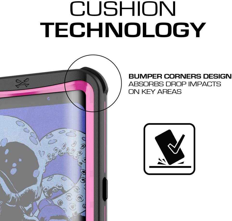 Ghostek Nautical Galaxy S8 Plus Waterproof Case with Screen Protector Extreme Rugged Heavy Duty Protection Full Body Sealed Shell Underwater Shockproof for 2017 Galaxy S8 Plus (6.2 Inch) - (Black)