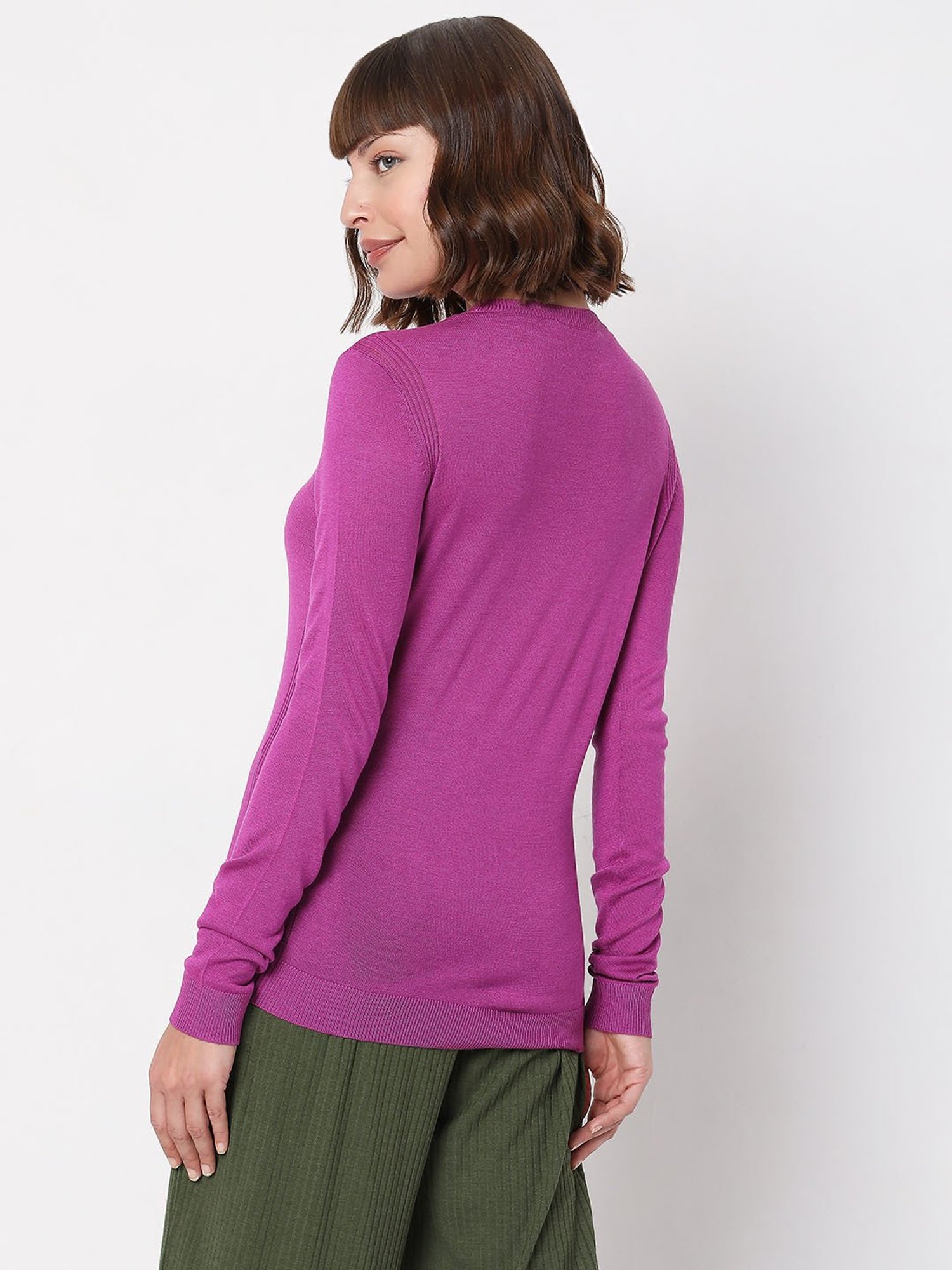 Vero Moda Pink Regular Fit Sweater