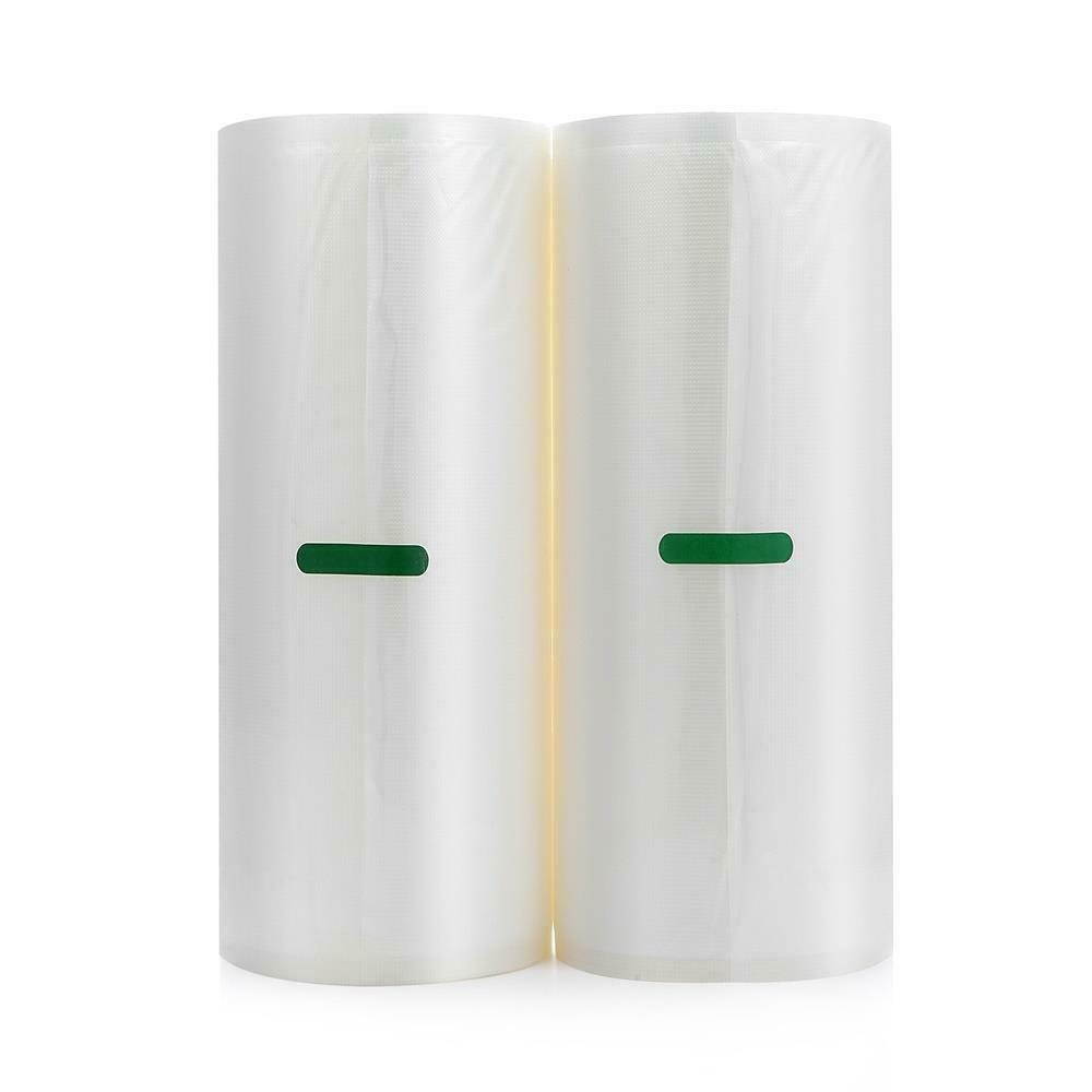 2 Rolls 11" x 50' Vacuum Seal Bags 4 Mil Embossed for Foodsaver Sealer Storage