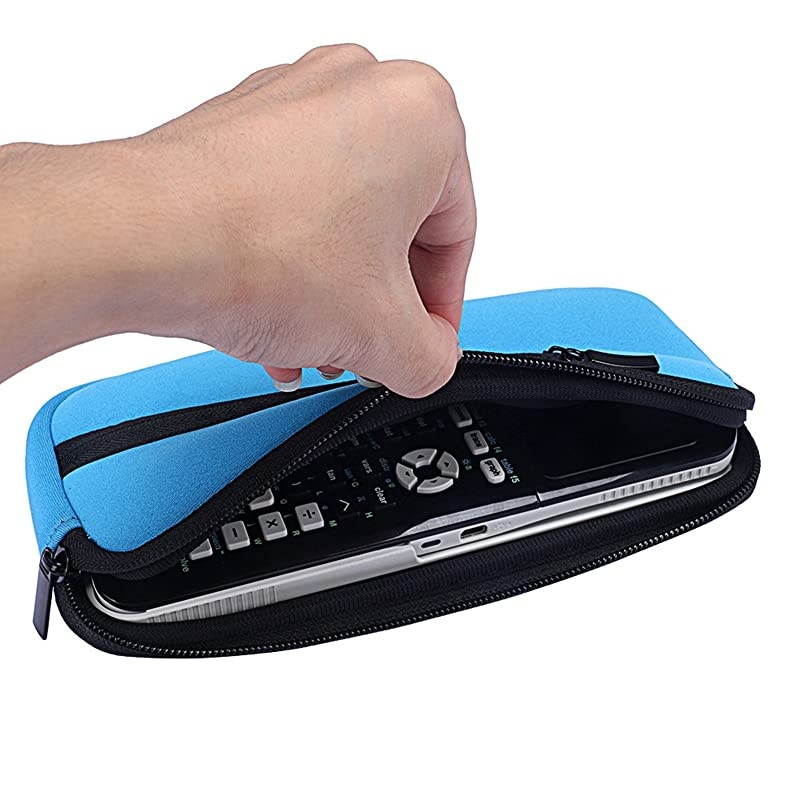 Soft Carrying Pouch Sleeve Case Neoprene Bag Cover for Texas Instruments TI-83 TI-89 TI-84 Plus C Silver Edition Casio Graphing Calculator (Blue)