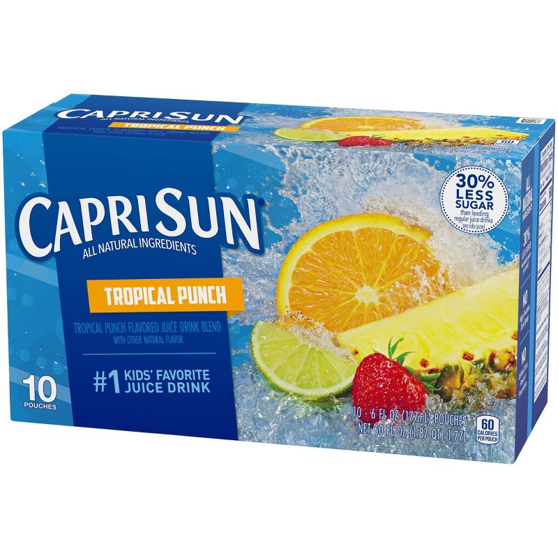 Capri Sun Tropical Punch - 10pk/6 fl oz Pouches