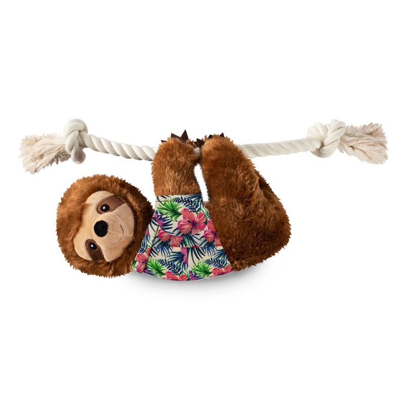 PetShop by Fringe Studio Hangin Around for Summer Sloth Living Dog Toy - L