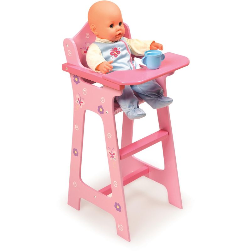 Badger Basket Blossoms & Butterflies Doll High Chair