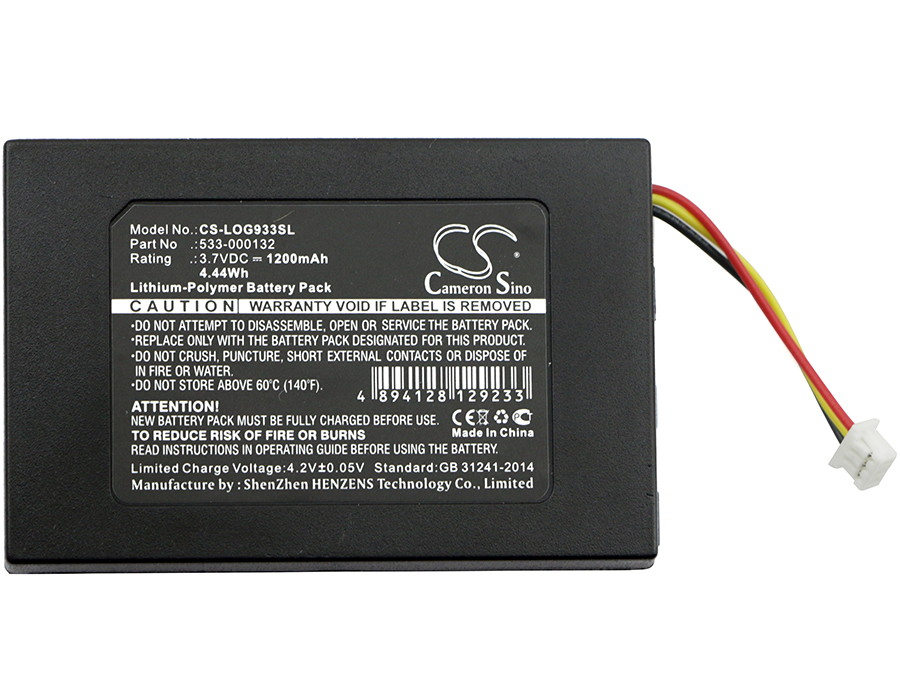 Battery for Logitech G533 G933 G935 Artemis Spectrum Gaming Headset 533-000132