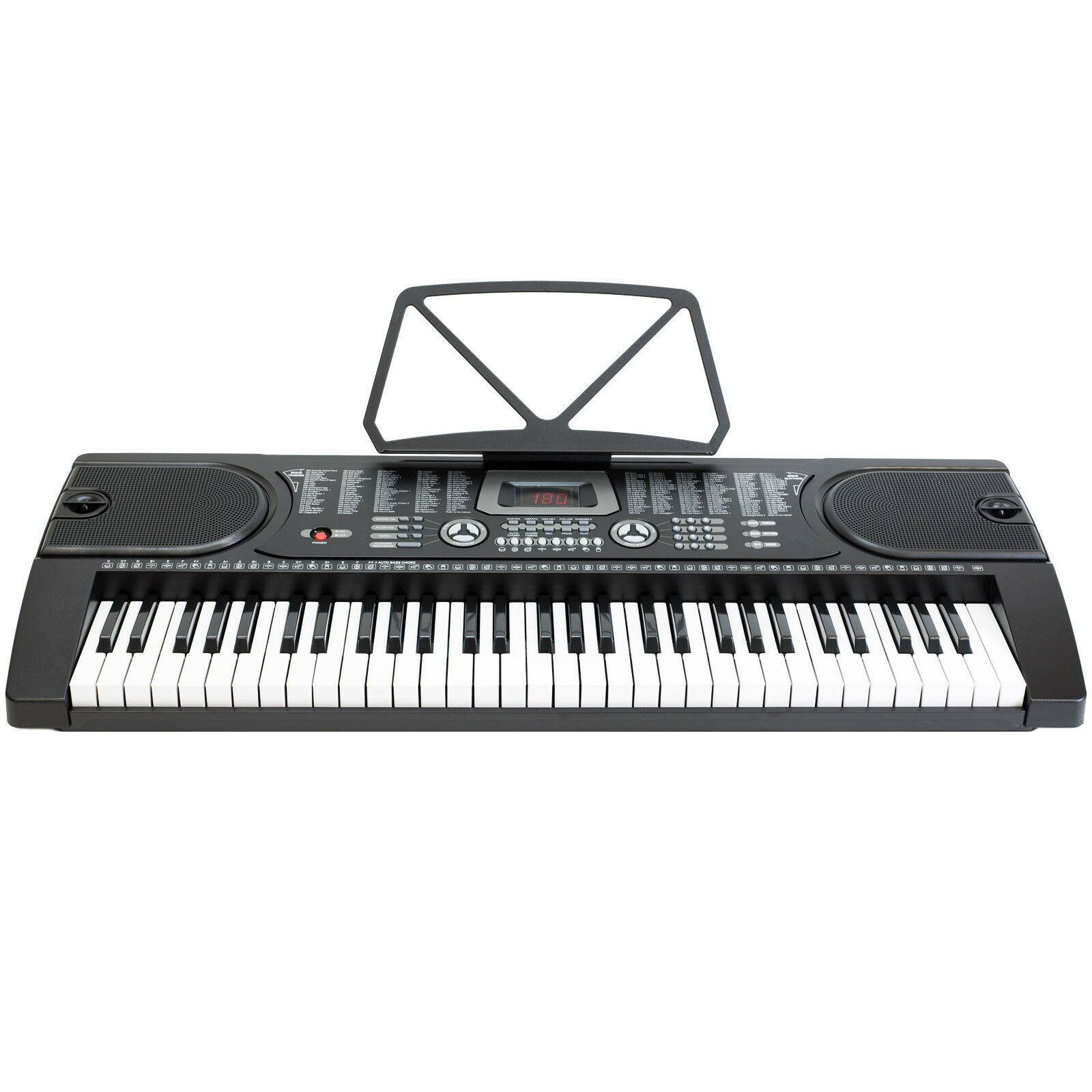 Digital Piano Keyboard 61 Key - Portable Electronic Instrument with Mic