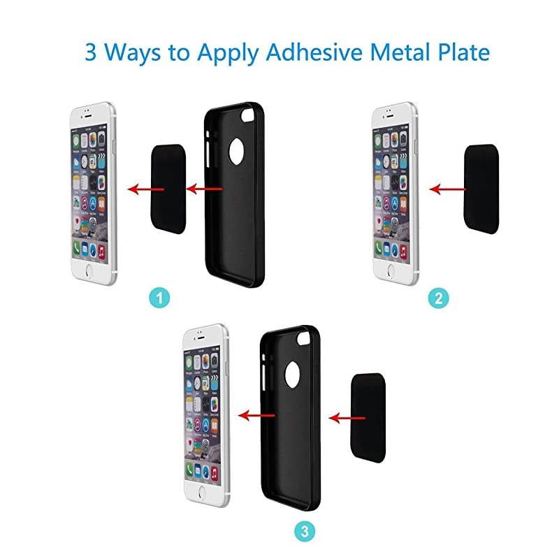 Mount Metal Plate  Phone Magnet Sticker Metal Plate for Magnetic Mount 8 Pack
