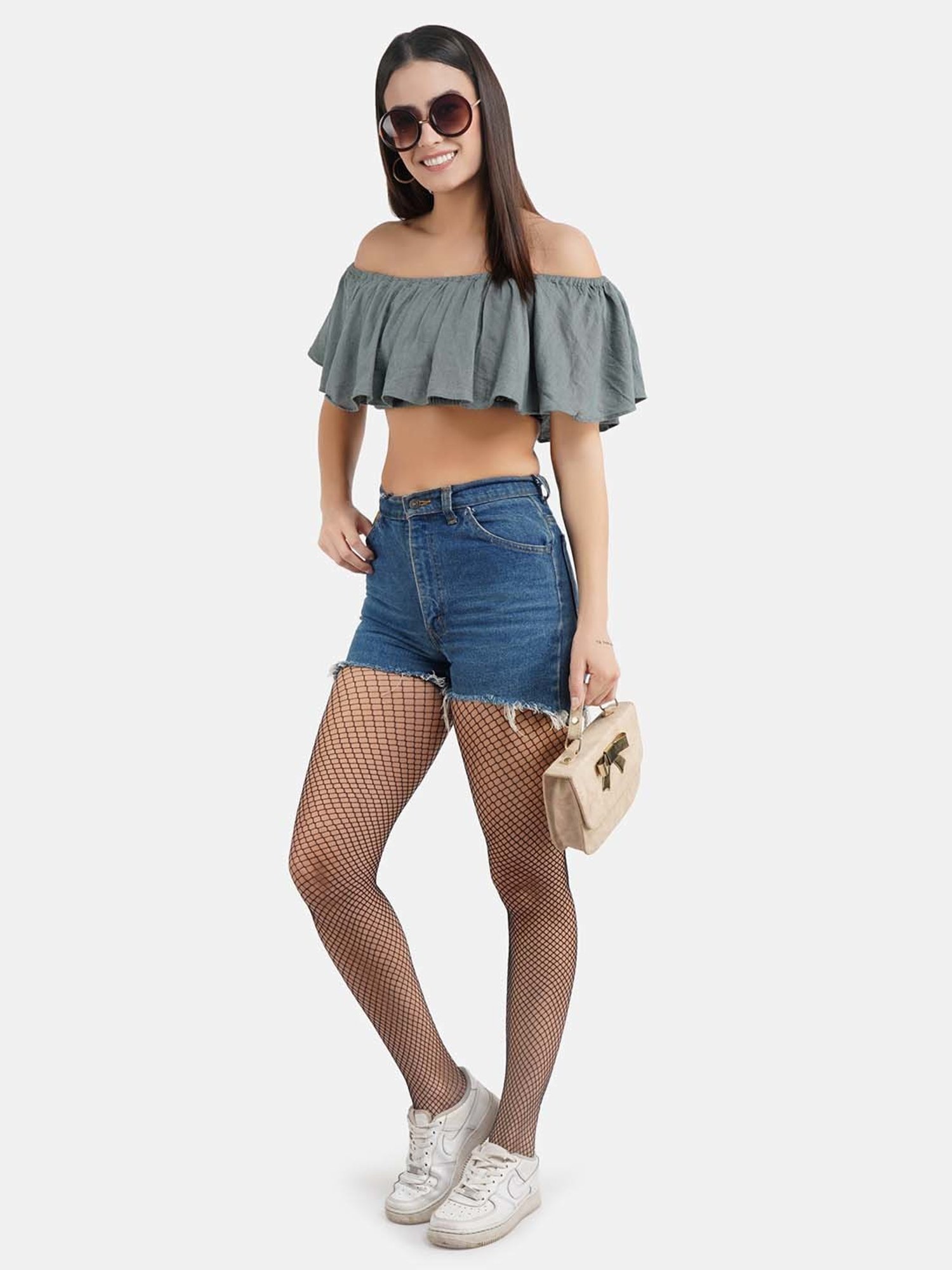 Secrets By ZeroKaata Black Plain Pantyhose Stockings - Pack Of 2