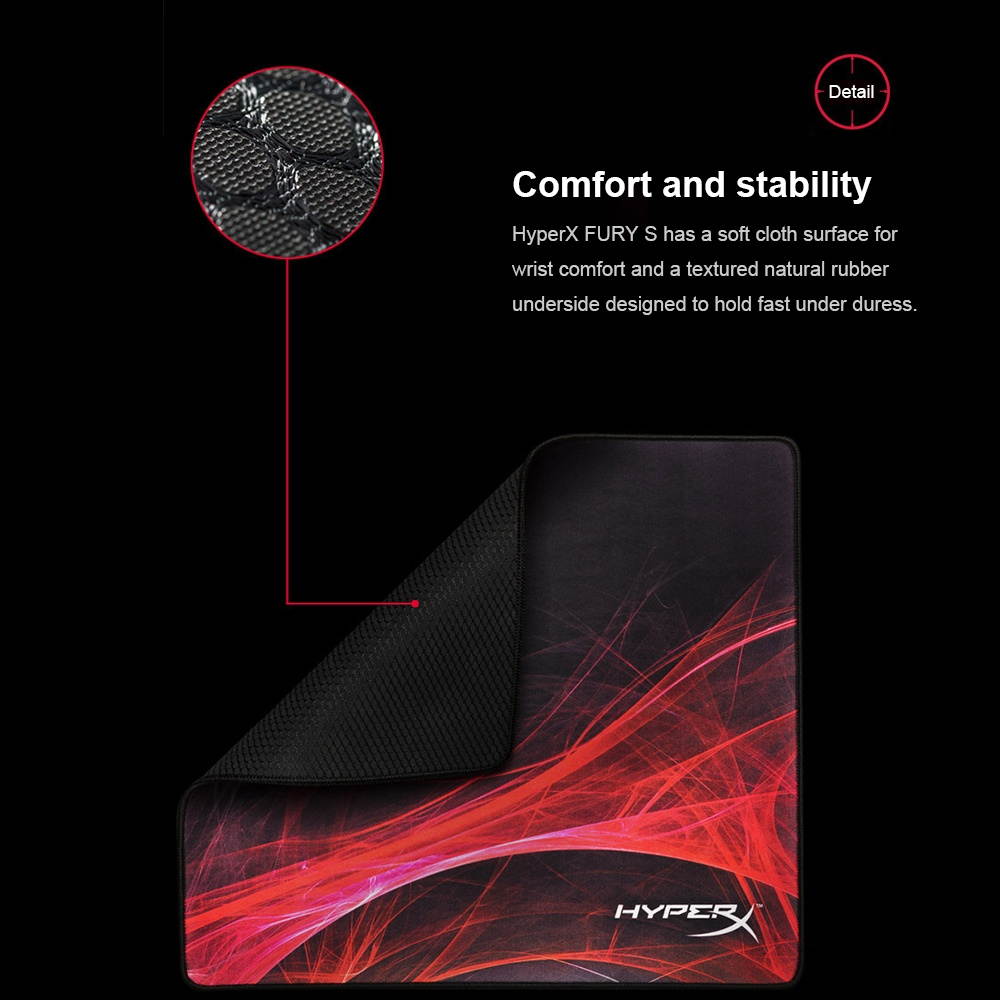 Kingston HyperX FURY Mouse Pad Gaming Mousepad Creative Rubber Mat for Macbook Laptop Computer Notebook(L)