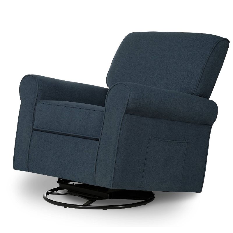 Evolur Durham Upholstered Swivel Glider