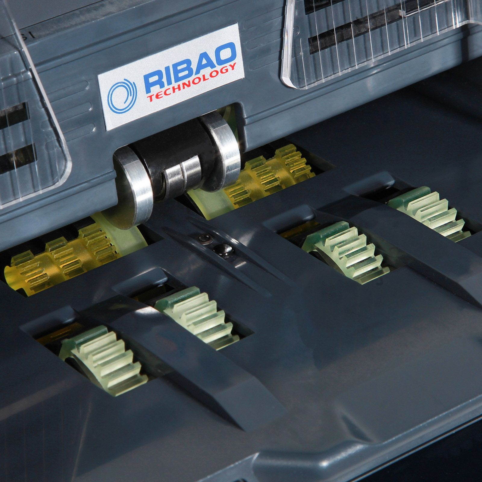 Ribao BCS-160 Two-Pocket Mixed Denomination Money Counter, 2 Year Warranty, Bank Grade Counterfeit Detection Serial Number Record Multi Currency Cash Bill Counter & Sorter