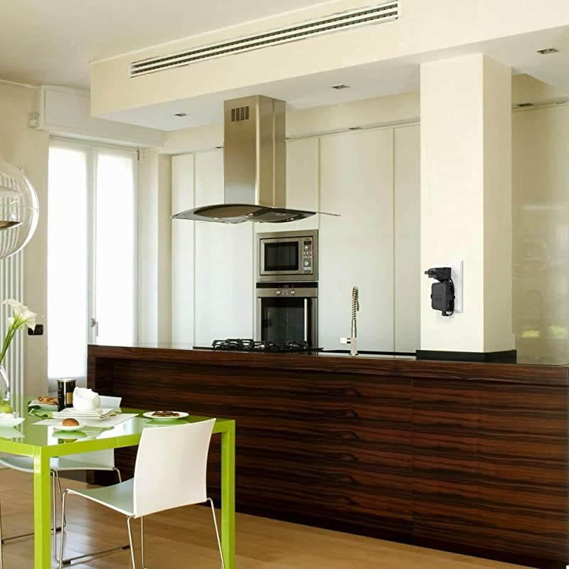 Outlet Wall Mount Stand for Blink Sync ModuleBracket Holder for Blink Outdoor Blink Indoor Blink XT2 Outdoor and Blink Mini Camera with Easy Mount and No Messy Wires or Screws Black