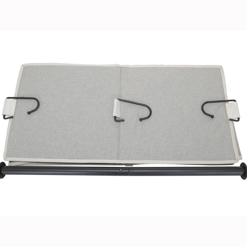 StorageWorks 2+2 Shelves Hanging Closet Organizer Gray