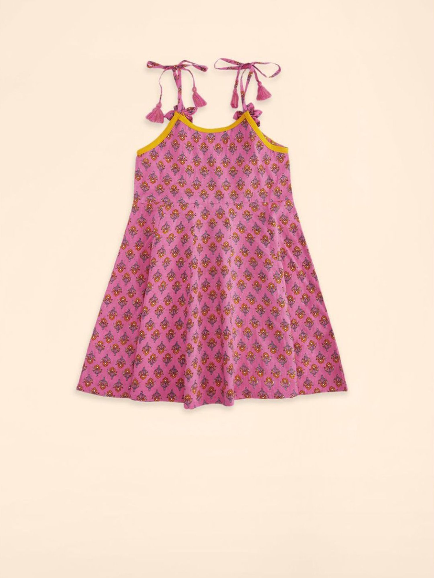 Akkriti by Pantaloons Kids Pink Cotton Floral Print Kurta Set