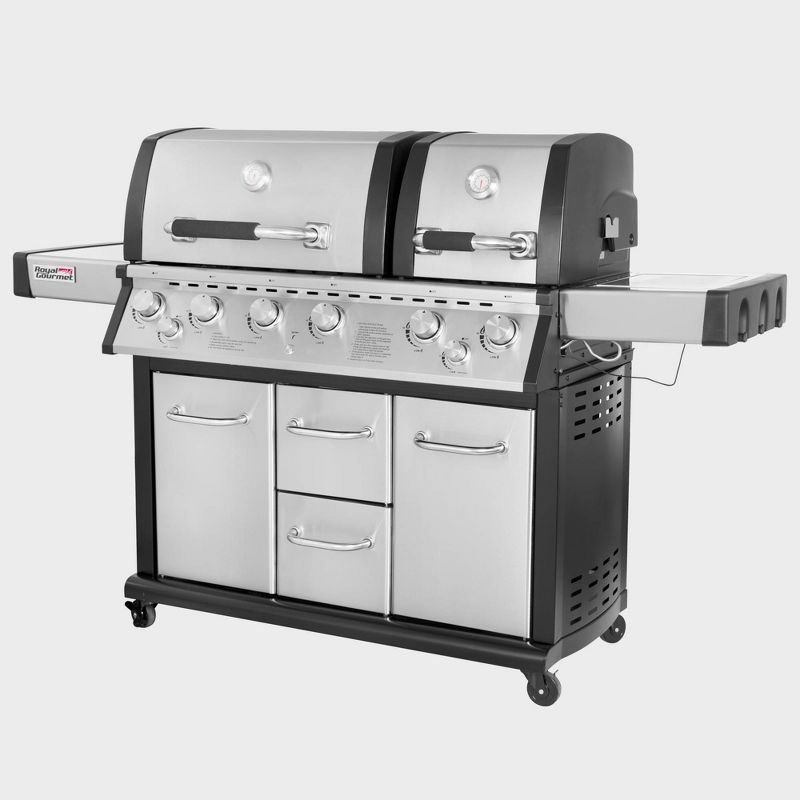 6 Burner Gas Grill with Infrared Burner Model MG6001-R - Royal Gourmet