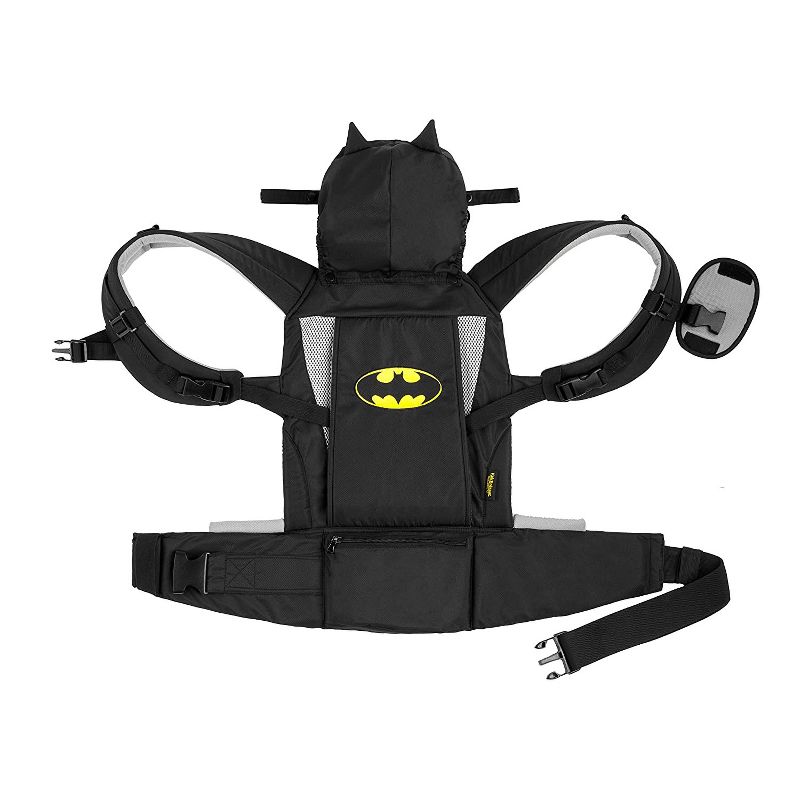 Kids Embrace DC Comics Batman Adjustable 3 in 1 Baby Carrier Backpack with Hood for Newborn, Infant, and Toddler 7 to 26 Pounds