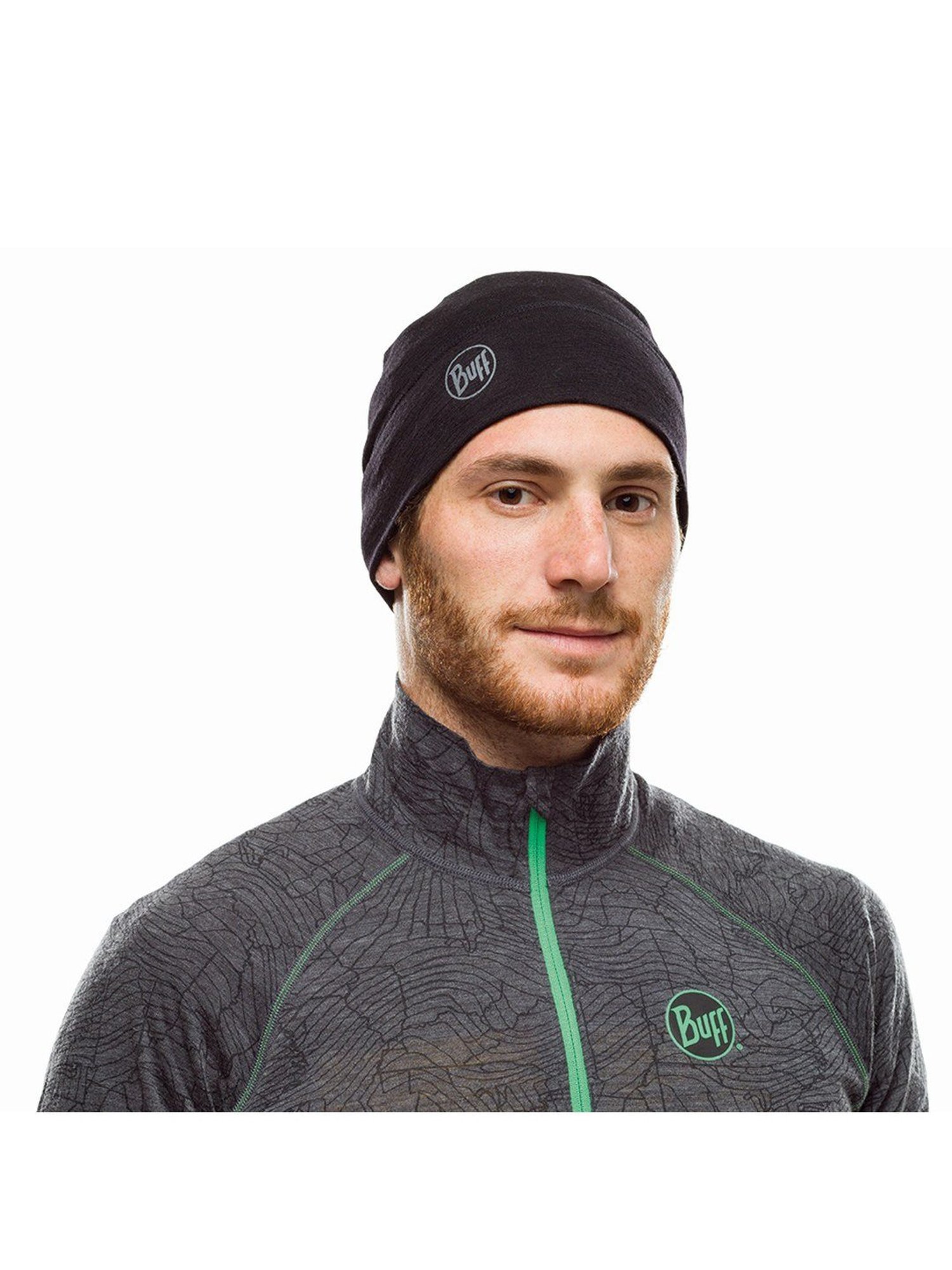 BUFF Black Solid Beanies