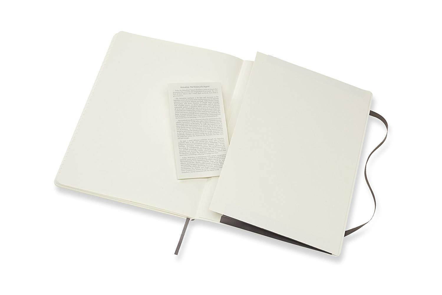 Moleskine Classic Notebook, Extra Large, Plain, Brown Earth, Soft Cover (7.5 x 9.75)