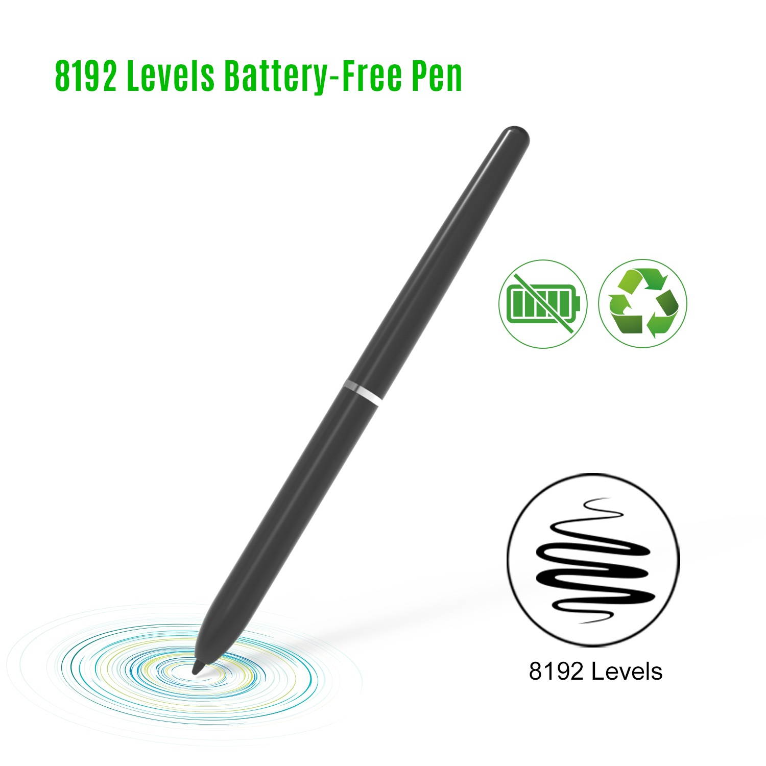 Ugee CS06 Signature Tablet Graphics Drawing Tablet Pad 6x4 Inch Active Area with 8192 Levels Battery-Free Pen 5080LPI Compatible with Windows7/8/10 for Office/Bank/Hotel/Hospital Signature Drawing