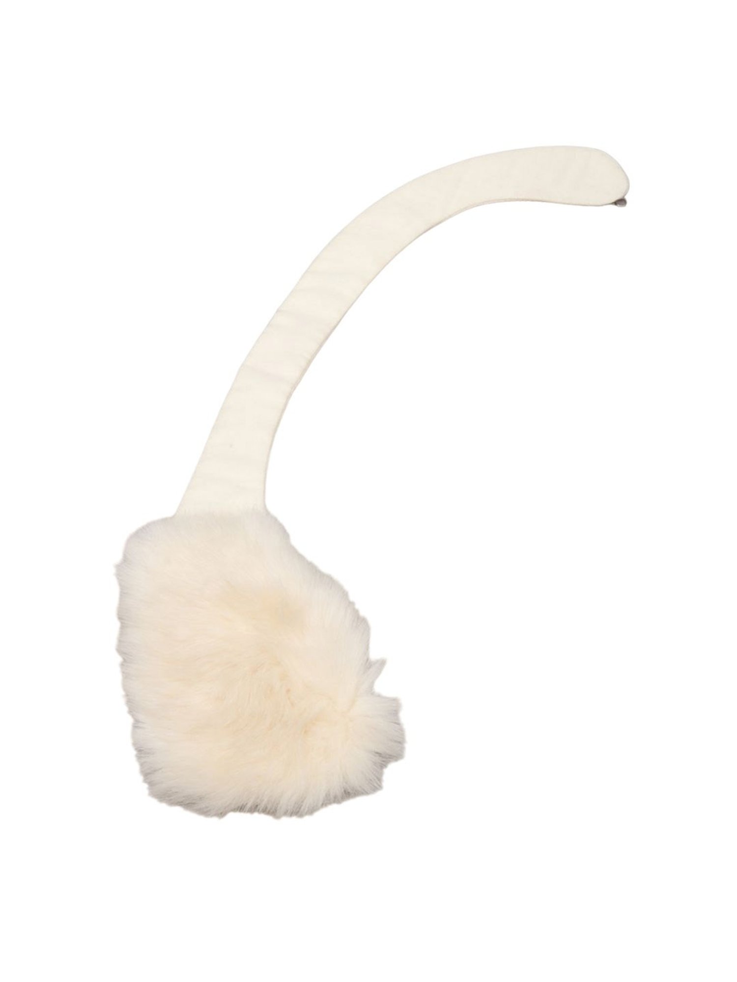 Odette Cream Fabric Fur Collar