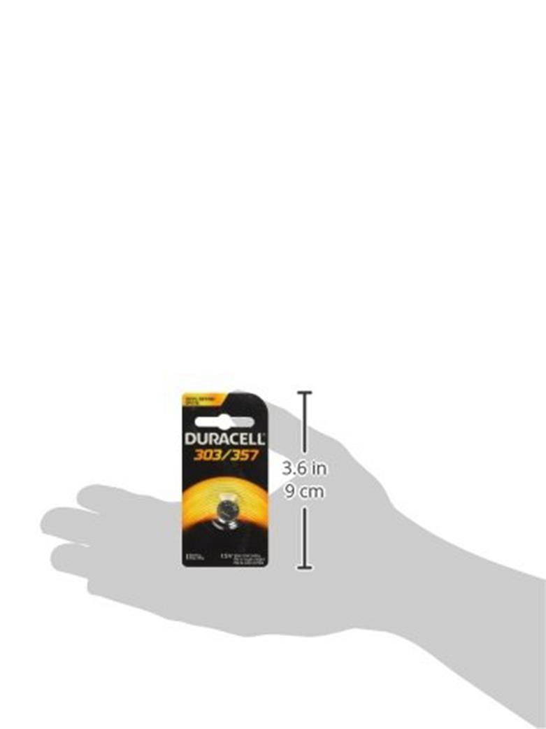 Duracell Button Cell Battery, 303/357, 1.5 V, 6/Box D303357PK