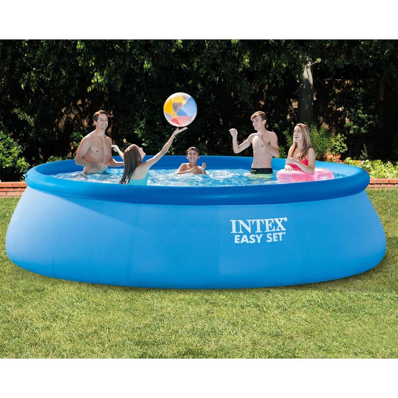 Intex 18ft x 48in Easy Set Above Ground Pool with Pump & Krill Automatic Vacuum