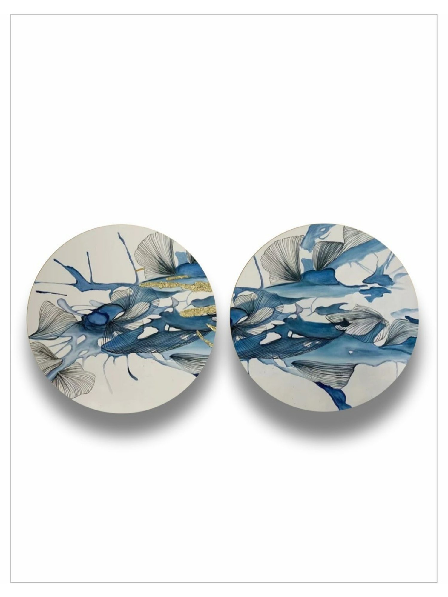 The Art House Abstract Multicolor Canvas Painting