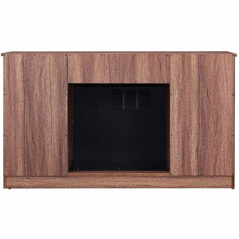 Rosemark 3 Door Media Credenza TV Stand for TVs up to 66" Gray - Treasure Trove Accents