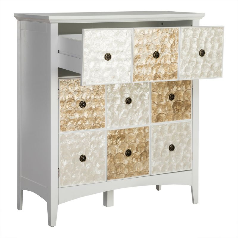 40" Durdle Accent Cabinet White - Elegant Home Fashions