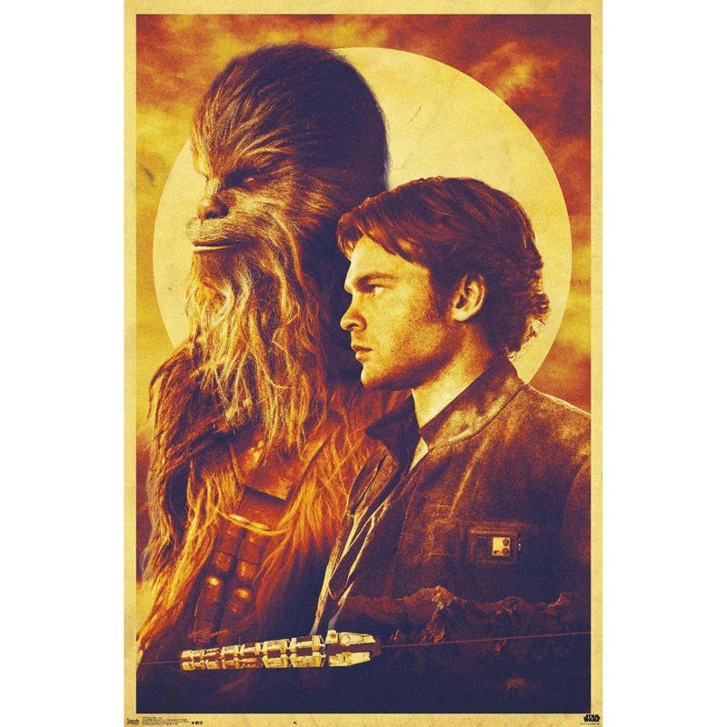22.375" x 34" Star Wars: HAN Solo - Duo Unframed Wall Poster Print - Trends International