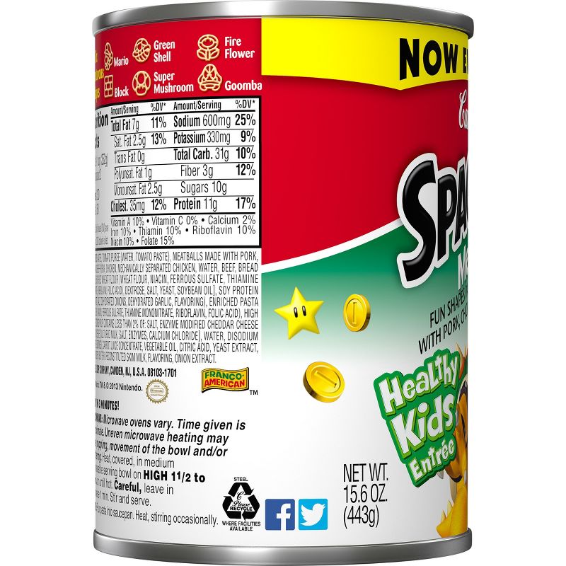 Campbell's SpaghettiOs with Meatballs Super Mario 14oz