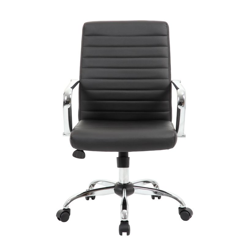 Task Chair with Fixed Arms Black - Boss Office Products