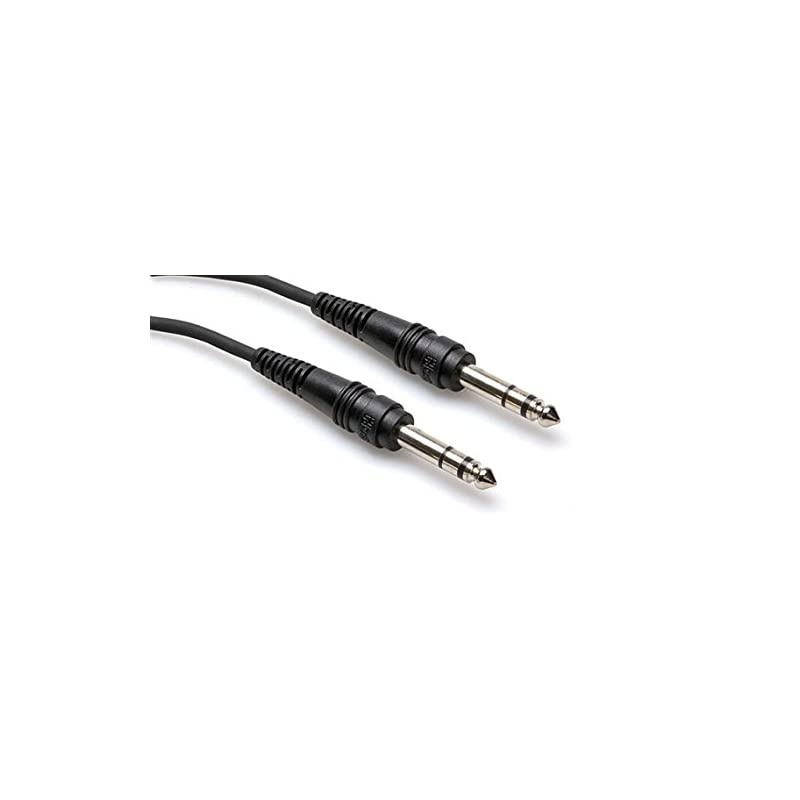 CSS115 14quot TRS to 14quot TRS Balanced Interconnect Cable 15 FeetBlack