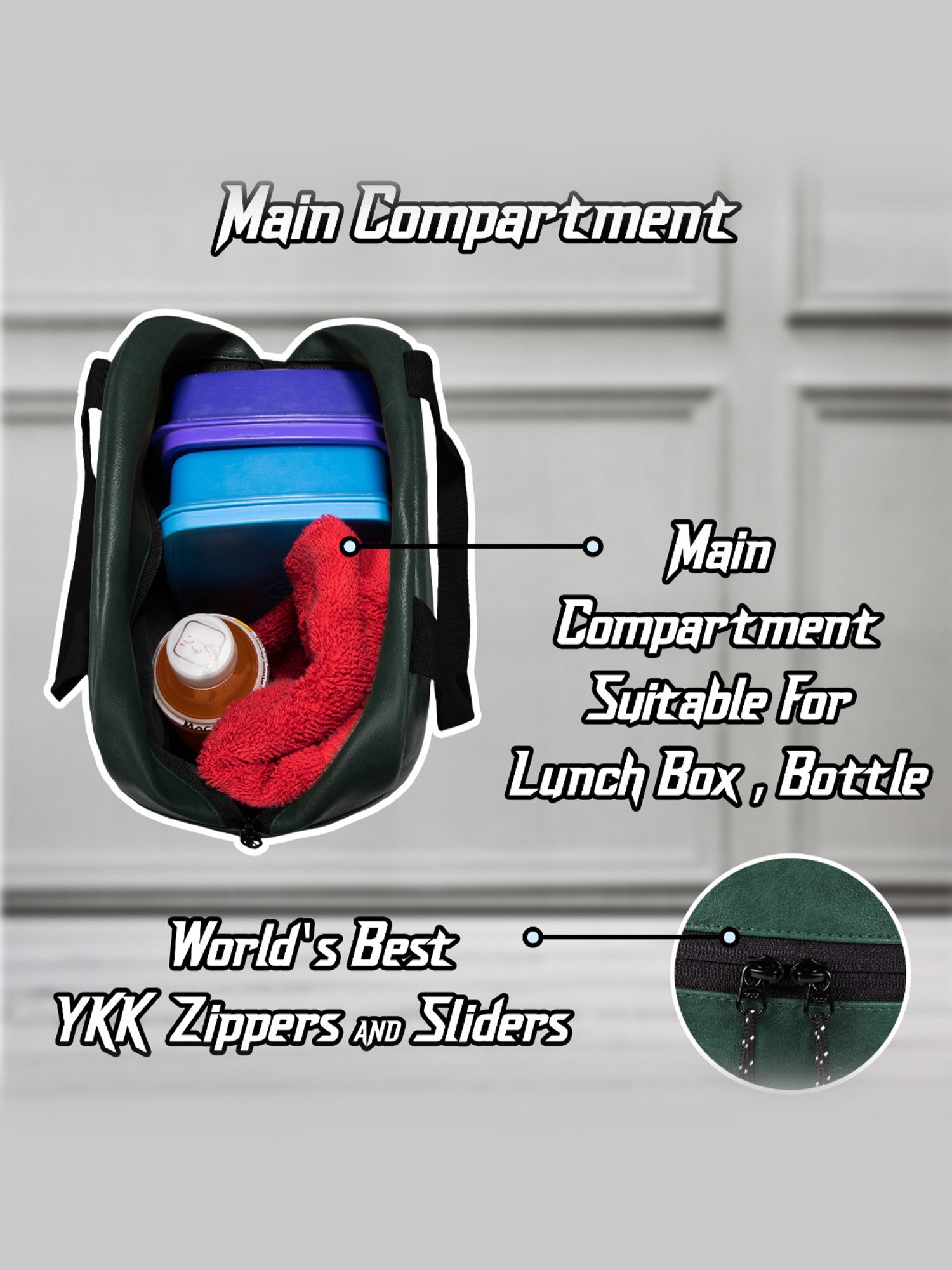 F Gear Nosh Olive Green Medium Lunch Bag