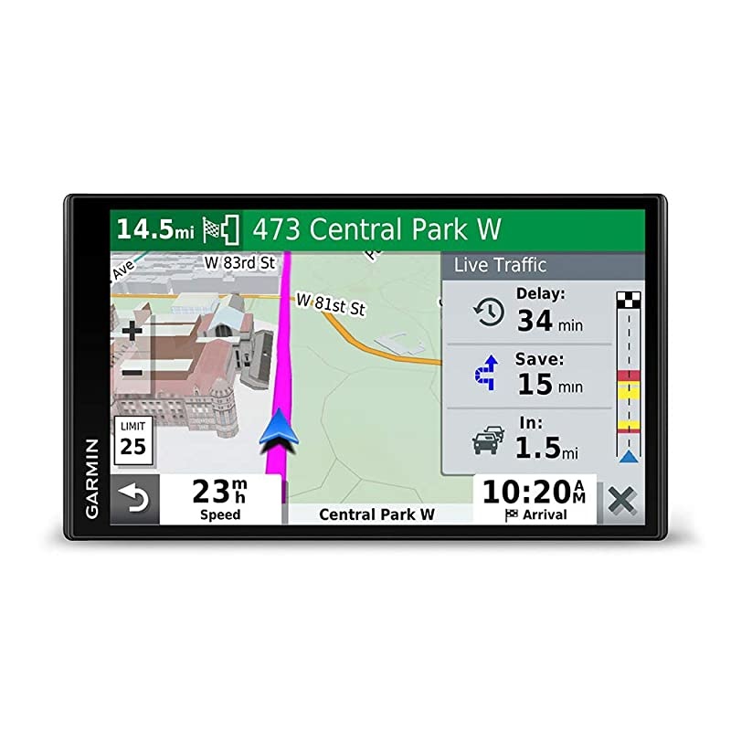 DriveSmart 65, Built-In Voice-Controlled GPS Navigator with 6.95&rdquo; High-Res Display