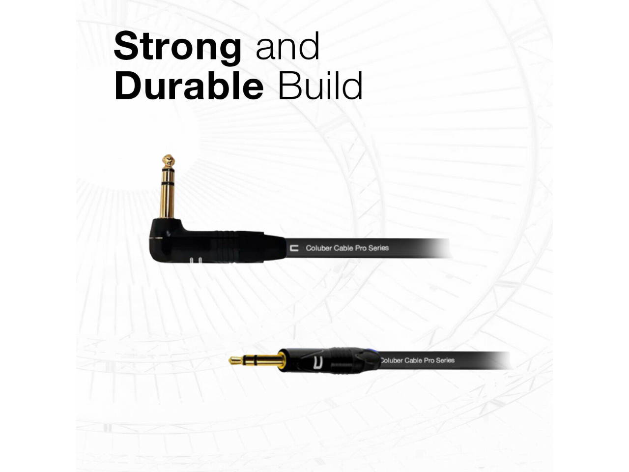 Right Angle 1/4" TRS to 3.5 Balanced Cable Custom Length, Color Stereo Connector