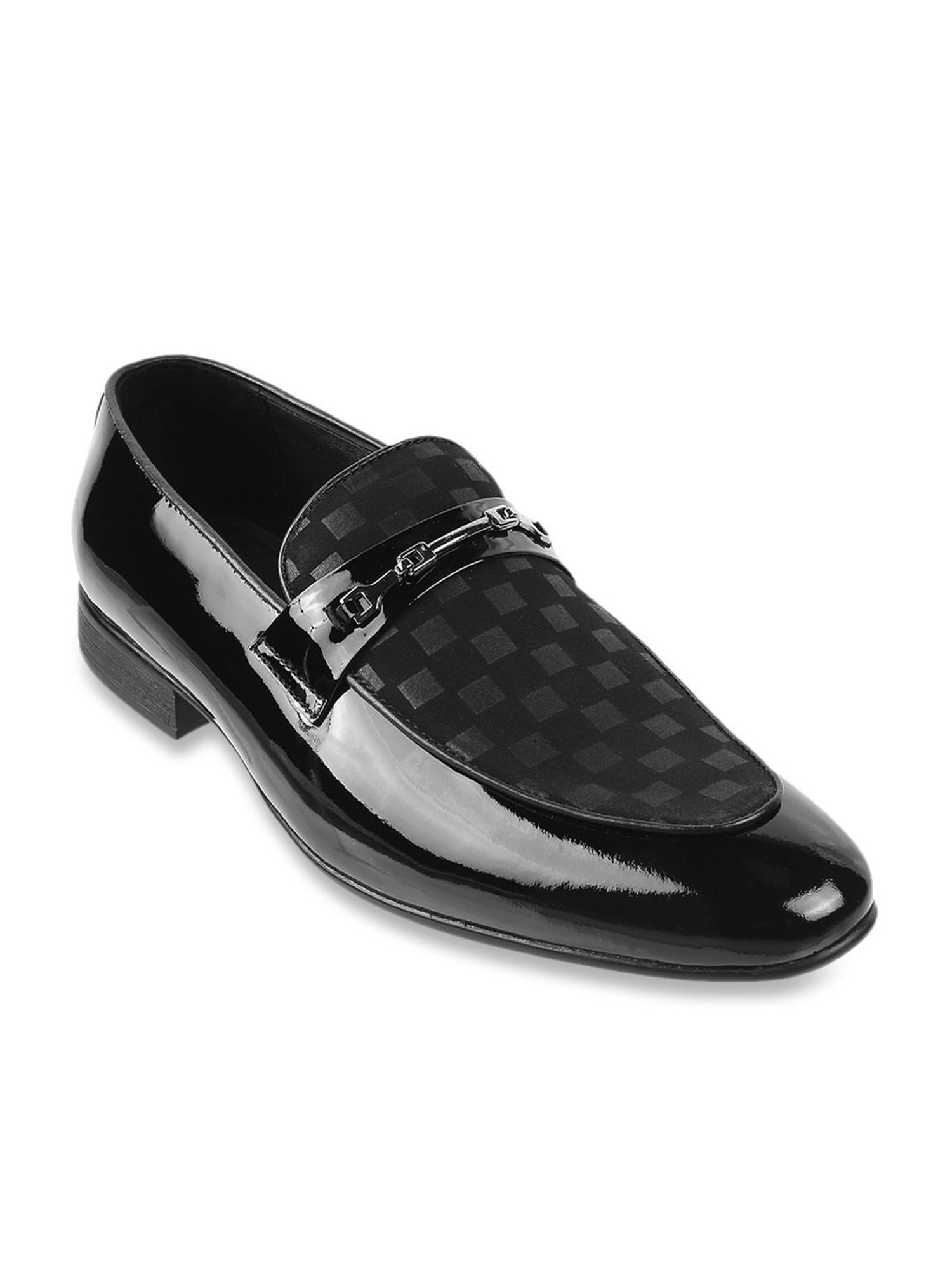 Mochi Men's Black Casual Loafers